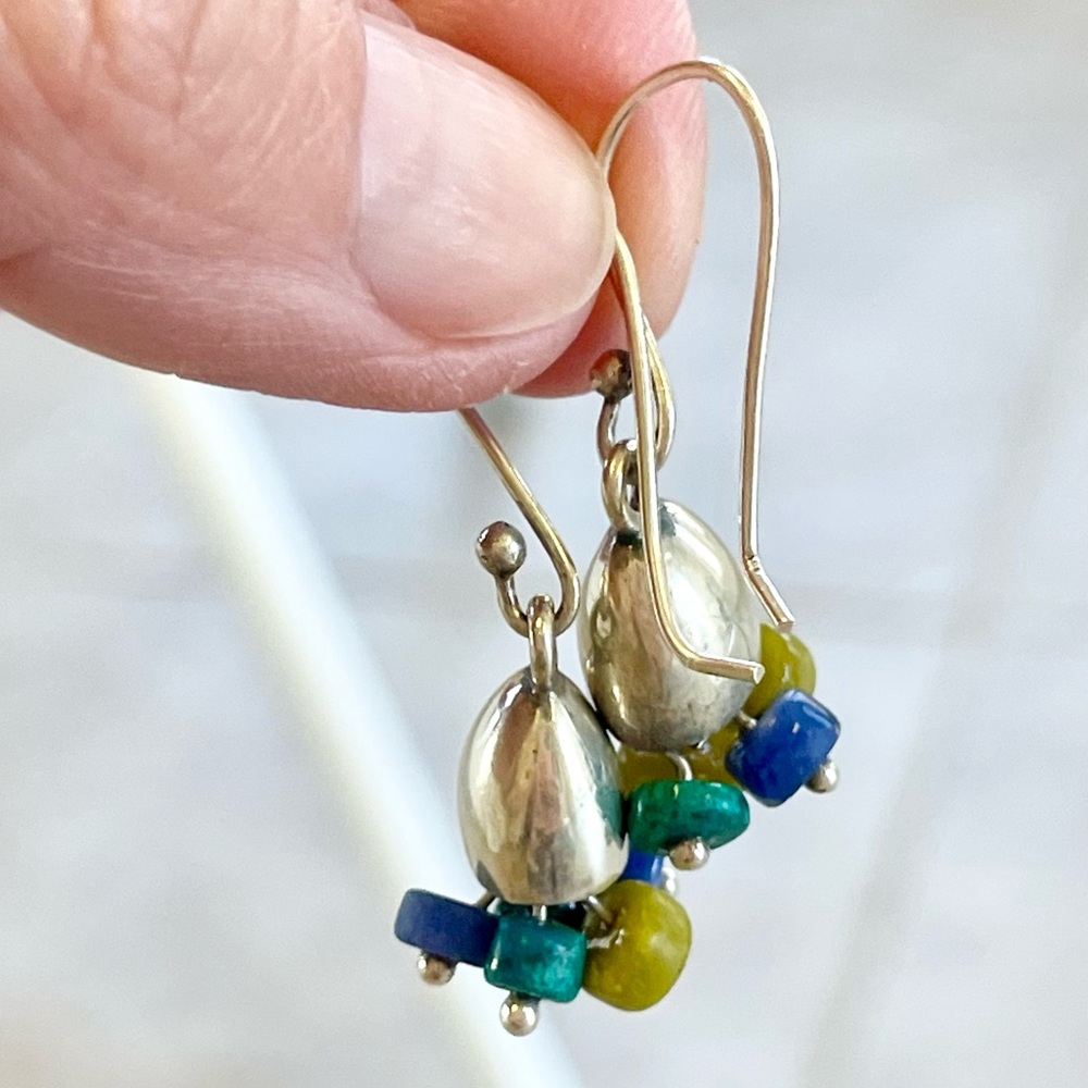 Precious Artisan made Sterling Silver Bell Drop Earrings! - Picture 3 of 7